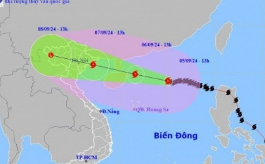 Siêu bão số 3 Yagi 'quần thảo' trên Biển Đông, hoàn lưu bao trùm khắp miền Bắc