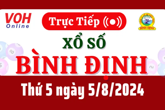 XSBDI 5/9 - Kết quả xổ số Bình Định hôm nay thứ 5 ngày 5/9/2024