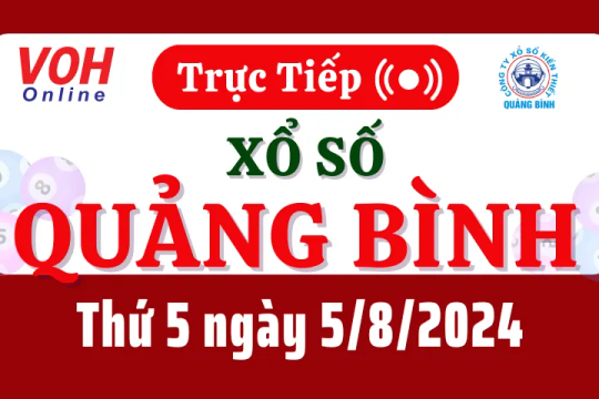 XSQB 5/9 - Kết quả xổ số Quảng Bình hôm nay thứ 5 ngày 5/9/2024