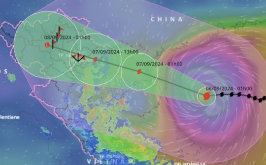 Siêu bão YAGI tăng tốc, giật cấp 17 vào Hải Phòng – Quảng Ninh sáng mai