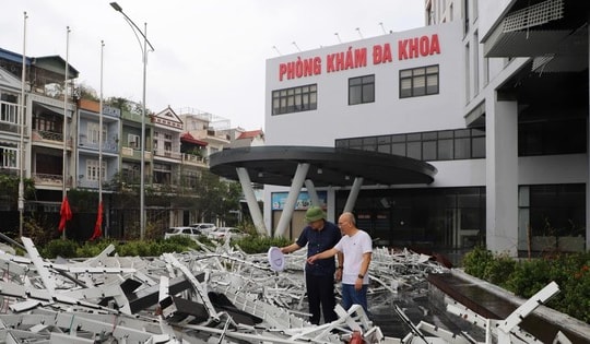 Hàng loạt bệnh viện lớn của Quảng Ninh tan hoang sau bão YAGI