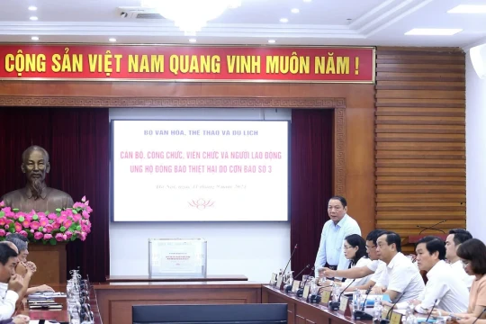 Bộ VH,TT&DL đề nghị xử lý thông tin xuyên tạc ủng hộ bão lũ