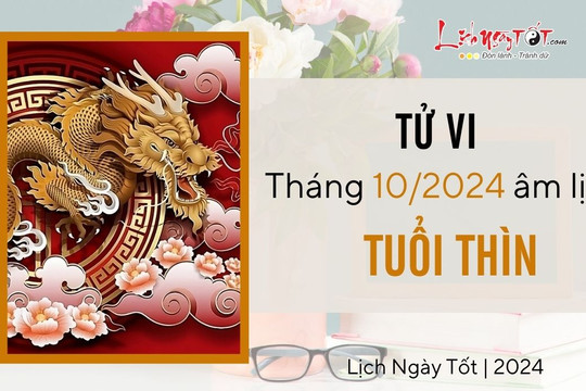 Tử vi tháng 10/2024 tuổi Thìn âm lịch: Độc lập, bản lĩnh thể hiện năng lực nổi bật