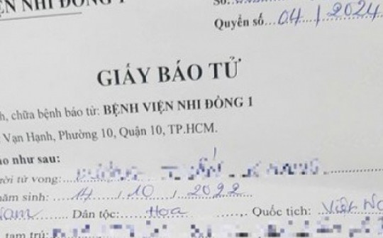 Bé trai 2 tuổi tử vong bất thường sau bữa ăn trưa ở trường