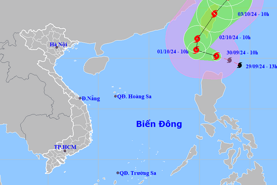 Bão Krathon giật trên cấp 17 sẽ vào Biển Đông