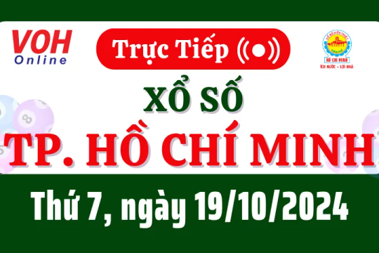 XSHCM 19/10 - Kết quả xổ số TP.HCM hôm nay thứ 7 ngày 19/10/2024