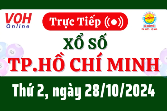 XSHCM 28/10 - Kết quả xổ số TP.HCM hôm nay thứ 2 ngày 28/10/2024