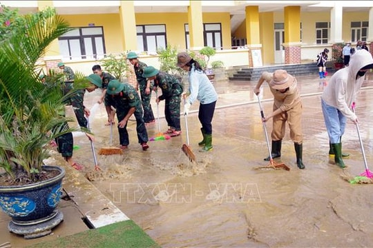 Vùng lũ Quảng Bình đảm bảo dạy, học trở lại trong thời gian sớm nhất