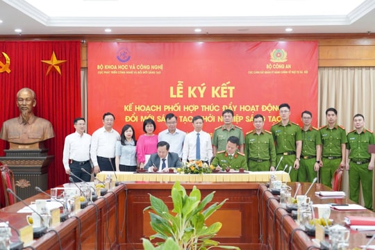 Bộ KHCN và Bộ Công an phối hợp thúc đẩy hoạt động đổi mới sáng tạo