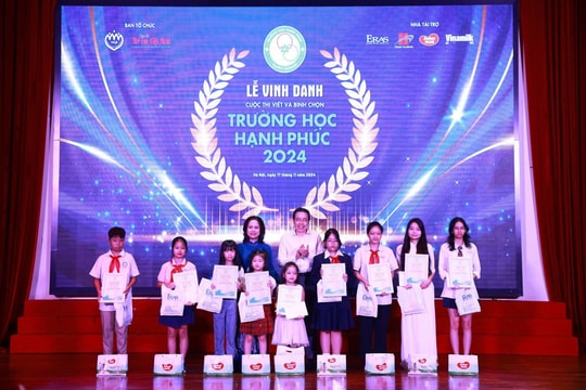 Lễ vinh danh cuộc thi viết và bình chọn 'Trường học hạnh phúc' năm 2024