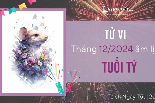 Tử vi tháng 12/2024 tuổi Tý âm lịch: Cuối năm hối hả, nhìn đâu cũng thấy cơ hội