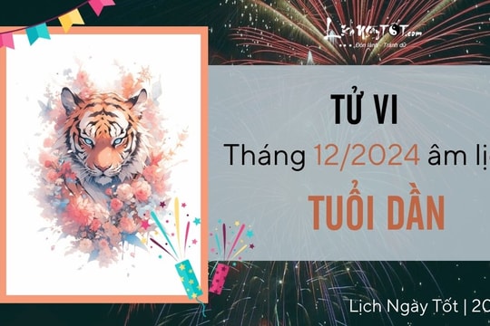 Tử vi tháng 12/2024 tuổi Dần âm lịch: Hung cát đan xen, khó phát huy hết sức mình