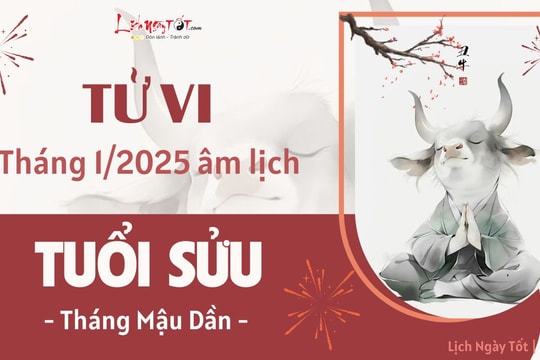 Tử vi tháng 1/2025 tuổi Sửu âm lịch: Vượt qua khó khăn đời thường để đón nhận tài lộc