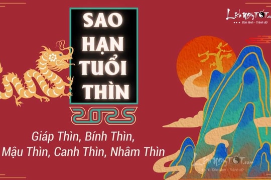 Sao hạn tuổi Thìn năm 2025: Chi tiết các tuổi Nhâm Thìn, Bính Thìn, Giáp Thìn, Mậu Thìn, Canh Thìn