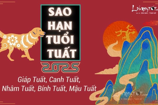 Sao hạn tuổi Tuất năm 2025: Cúng dâng sao giải hạn các tuổi Bính Tuất, Mậu Tuất, Giáp Tuất, Canh Tuất, Nhâm Tuất