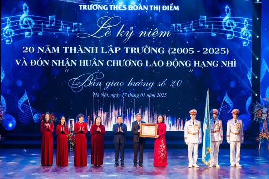 Hành trình 20 năm 'Bề dày vững chắc - Thành tựu thăng hoa' của THCS Đoàn Thị Điểm