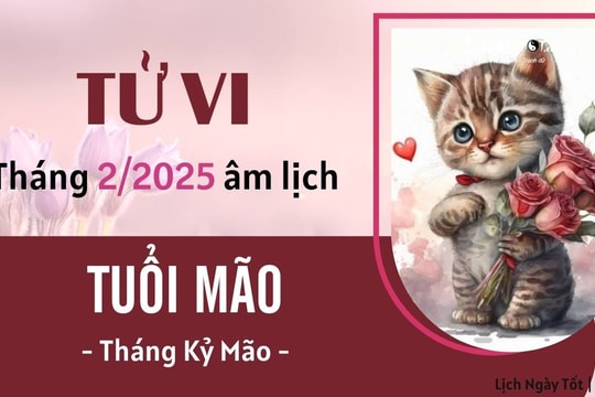 Tử vi tháng 2/2025 tuổi Mão âm lịch: Nghĩ nhiều khổ nhiều