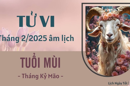 Tử vi tháng 2/2025 tuổi Mùi âm lịch: Suôn sẻ hơn mong đợi