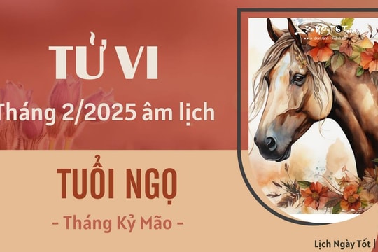 Tử vi tháng 2/2025 tuổi Ngọ âm lịch: Phát tài bất ngờ