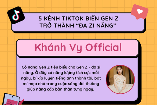 5 kênh Tiktok biến Gen Z trở thành "Đa zi năng"