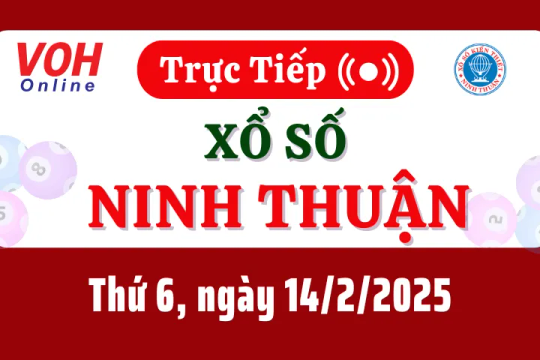 XSNT 14/2 - Kết quả xổ số Ninh Thuận hôm nay thứ 6 ngày 14/2/2025