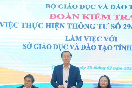 Thứ trưởng Phạm Ngọc Thưởng: Không thể chậm trễ hơn nữa trong quản lý dạy thêm