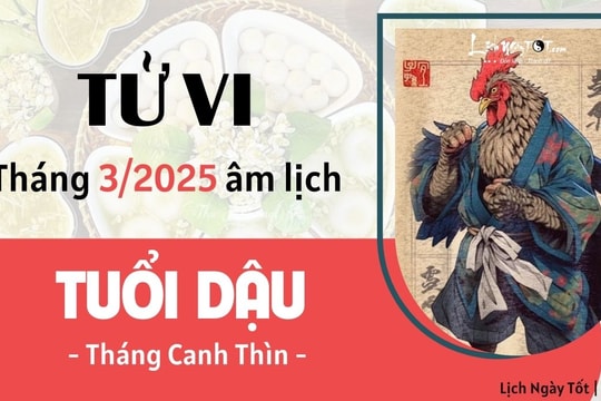 Tử vi tháng 3/2025 tuổi Dậu âm lịch: Cát tinh tề tựu, vận trình lên hương