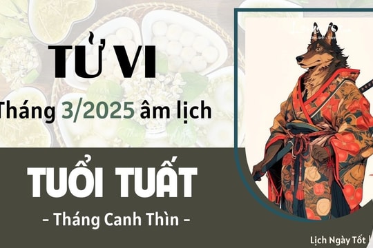 Tử vi tháng 3/2025 tuổi Tuất âm lịch: Tinh thần sa sút, nhiều vấn đề ức chế