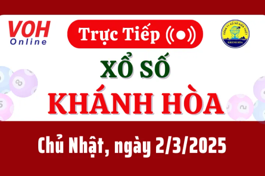 XSKH 2/3 - Kết quả xổ số Khánh Hòa hôm nay chủ nhật ngày 2/3/2025