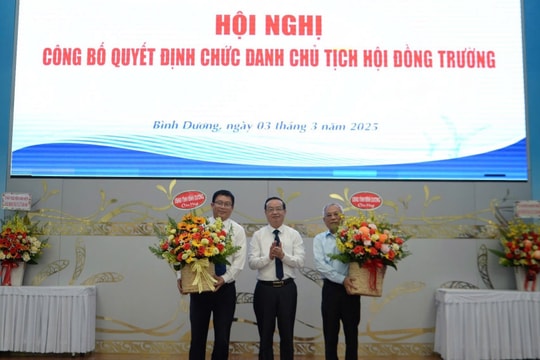 Bình Dương: Bổ nhiệm Chủ tịch Hội đồng trường Trường Đại học Thủ Dầu Một