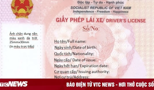 Mẫu giấy phép lái xe mới khi Bộ Công an cấp