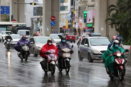 Ngày mai, miền Bắc mưa phùn, tăng nhiệt trước khi đón đợt không khí lạnh mới