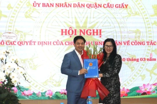 Trường THCS Cầu Giấy có tân Hiệu trưởng