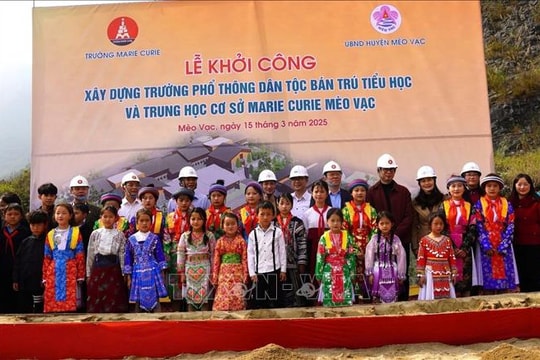 Khởi công xây trường Marie Curie Mèo Vạc 100 tỷ đồng tại thôn Há Súa