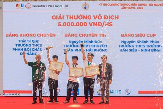 Khoảng 800 học sinh tham gia chung kết Kỳ thi Olympic Tin học miền Trung và Tây Nguyên