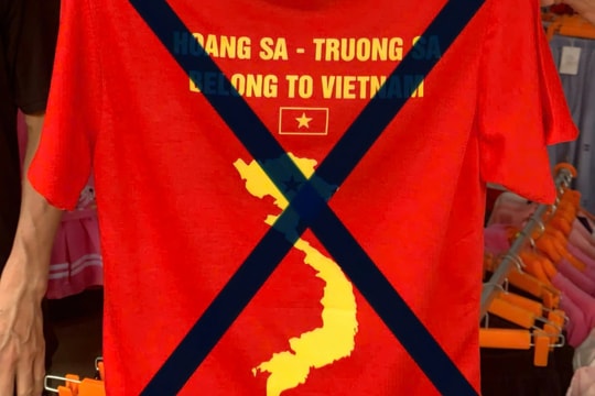 Xử phạt tiểu thương bán áo in bản đồ Việt Nam thiếu Hoàng Sa, Trường Sa