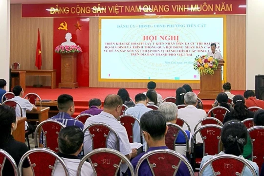 Cử tri Phú Thọ nhất trí với 2 đề án sắp xếp đơn vị hành chính cấp tỉnh và cấp xã