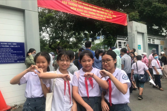 Trường duy nhất ở quận 7, TP.HCM khảo sát đầu vào lớp 6