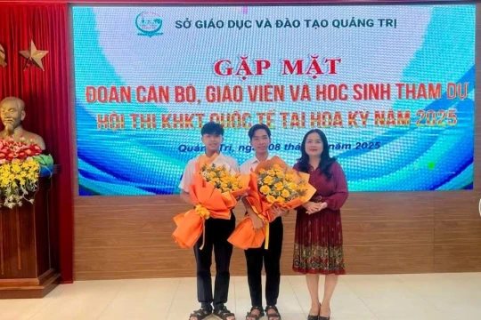 Học sinh Quảng Trị chinh phục 'nấc thang mới' ở Hội thi KHKT quốc tế tại Hoa Kỳ