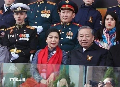 Tổng Bí thư Tô Lâm dự Lễ duyệt binh kỷ niệm 80 năm Ngày Chiến thắng tại Nga