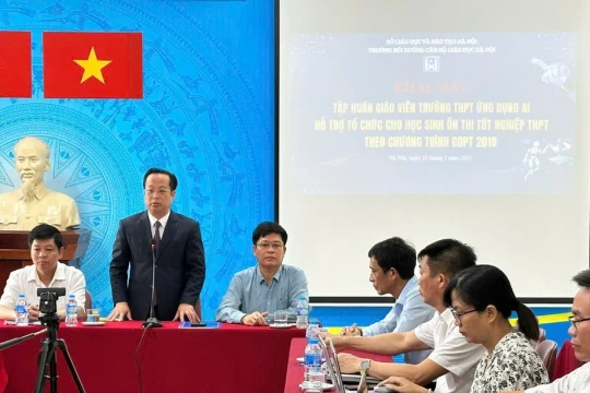 Ứng dụng AI hỗ trợ tổ chức cho học sinh ôn thi tốt nghiệp THPT