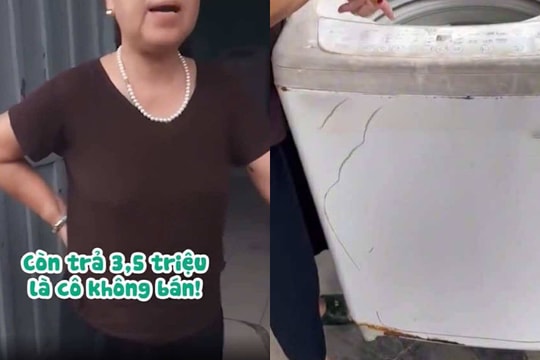 Chiếc máy giặt cũ nổi tiếng nhất cõi mạng vì bà chủ đòi 4 triệu đồng mới bán