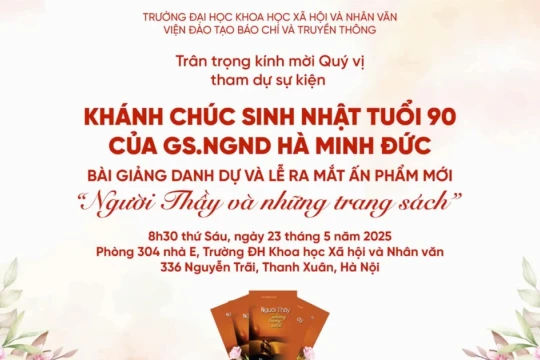 Ra mắt ấn phẩm mới ‘Người Thầy và những trang sách’ của GS NGND Hà Minh Đức