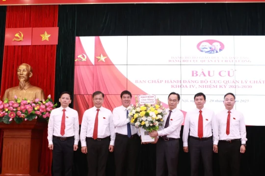 Đại hội Đảng bộ Cục Quản lý chất lượng bầu 5 đồng chí vào Ban chấp hành khóa mới