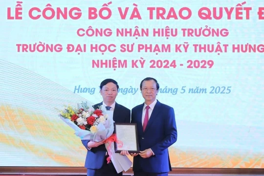 Bổ nhiệm Hiệu trưởng Đại học sư phạm kỹ thuật Hưng Yên