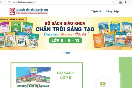 Nhà xuất bản Giáo dục Việt Nam cung cấp SGK điện tử miễn phí