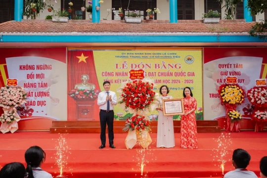Hải Phòng: Thêm một trường THCS đạt chuẩn Quốc gia