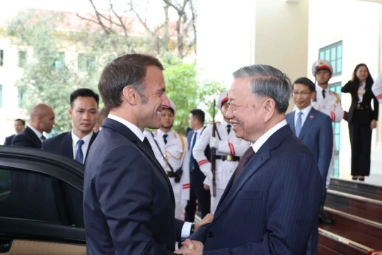 Tổng Bí thư Tô Lâm tiếp Tổng thống Pháp Emmanuel Macron