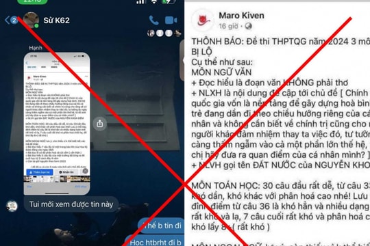 Yêu cầu xử lý việc tung tin sai sự thật về kỳ thi tốt nghiệp THPT