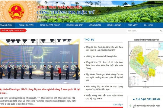 Tiêu chí đánh giá Cổng thông tin điện tử, Trang thông tin điện tử của cơ quan nhà nước năm 2025